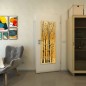 Lichtausschnitt - Fineprint Modell 182 Gold auf Grauglas