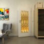Lichtausschnitt - Fineprint Modell 203 Gold auf Grauglas