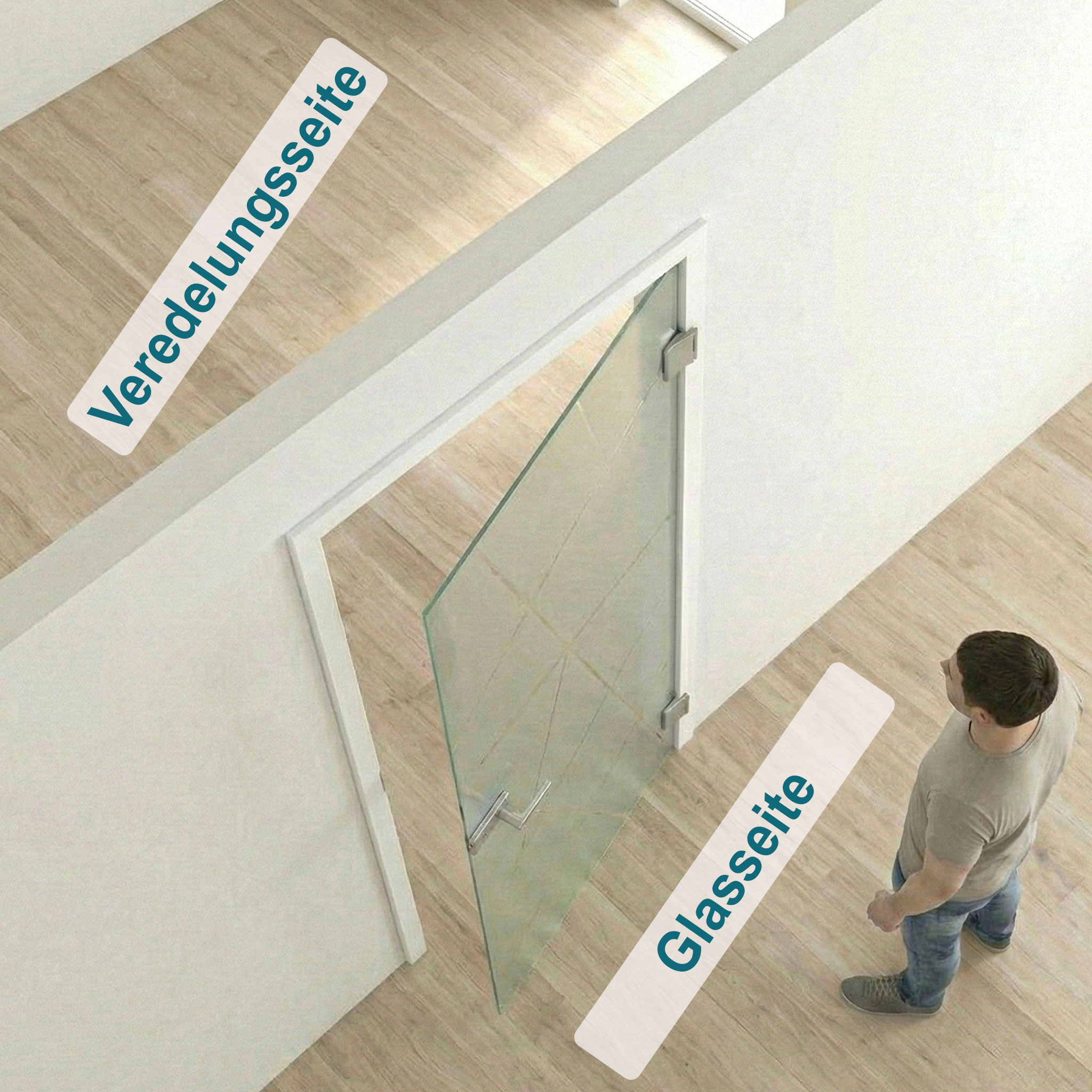 DIN Rechts Motiv hinten glänzend