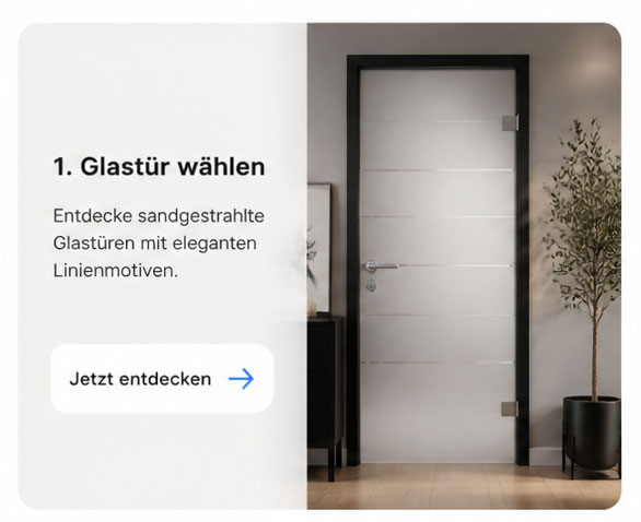 Glastür wählen